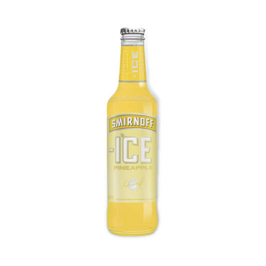 Australian Vodka - Smirnoff Ice Pineapple Vodka 300ml 4 Pack / Case of 24 (ABV 4.5%)