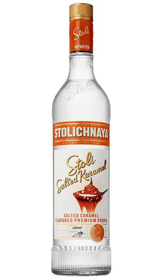 Latvian Vodka - Stolichnaya Salted Karamel Vodka 700ml (ABV 37.5%)