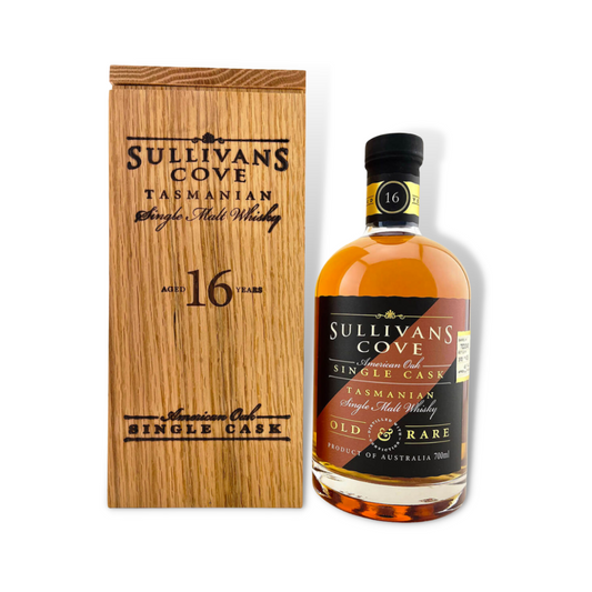 Australian Whisky - Sullivans Cove 16 Year Old American Oak Second Fill Old & Rare 700ml (ABV 49.8%)
