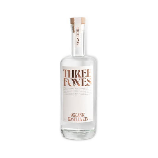 Australian Gin - Three Foxes Organic Rosella Gin 700ml (ABV 40%)