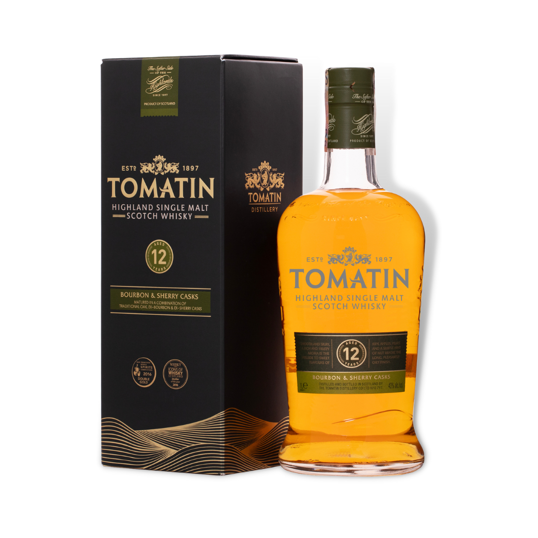 Scotch Whisky - Tomatin 12 Year Old Highland Single Malt Scotch Whisky 1ltr (ABV 43%)