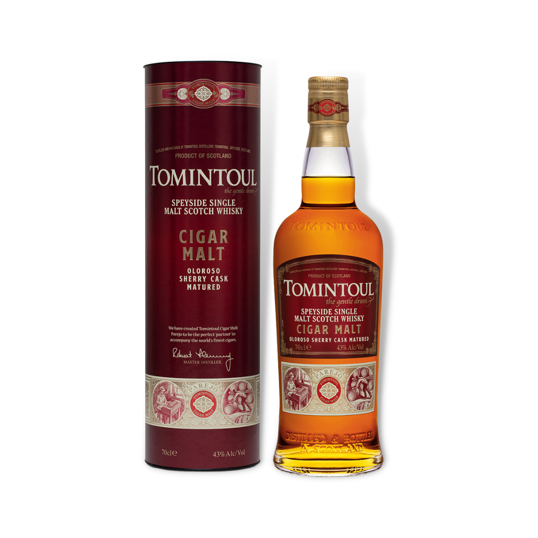 Scotch Whisky - Tomintoul Cigar Malt Oloroso Sherry Cask Single Malt Scotch Whisky 700ml (ABV 43%)