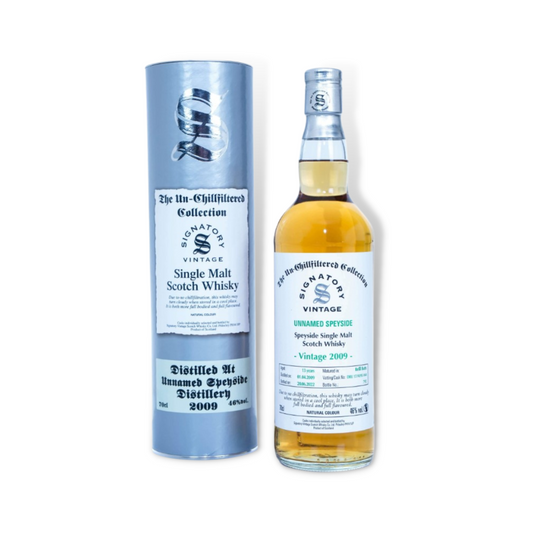 Scotch Whisky - Unnamed Speyside 2009 13 Year Old UCF Single Malt Scotch Whisky 700ml (Signatory Vintage) (ABV 46%)