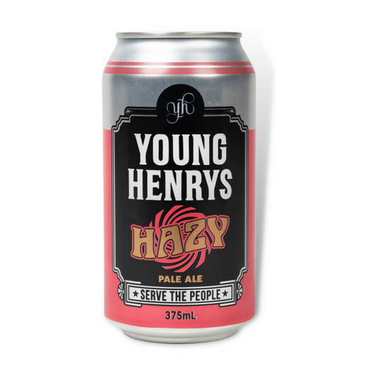 Pale Ale - Young Henrys Hazy Pale Ale 375ml 4 Pack / Case of 16 (ABV 5.2%)